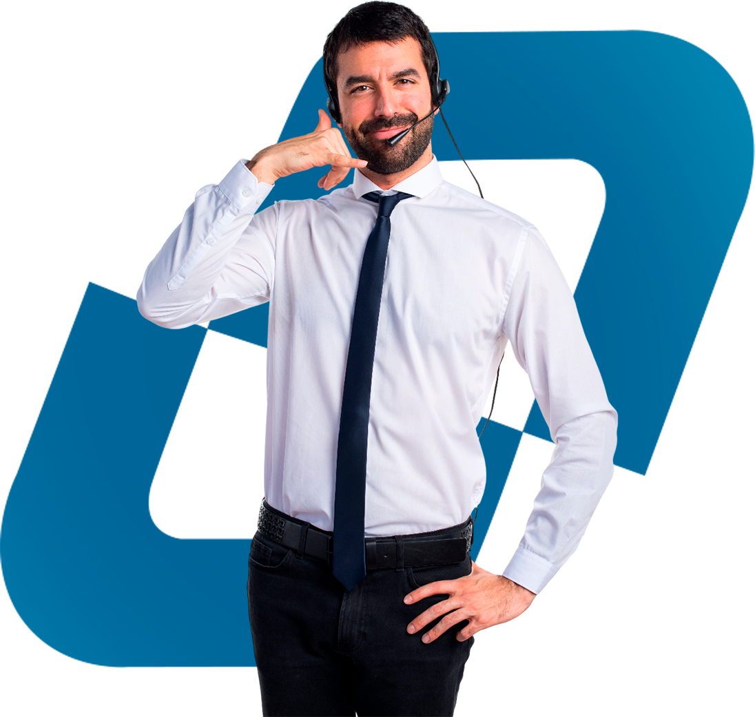 Atendente Oiriun pronto para ajudar